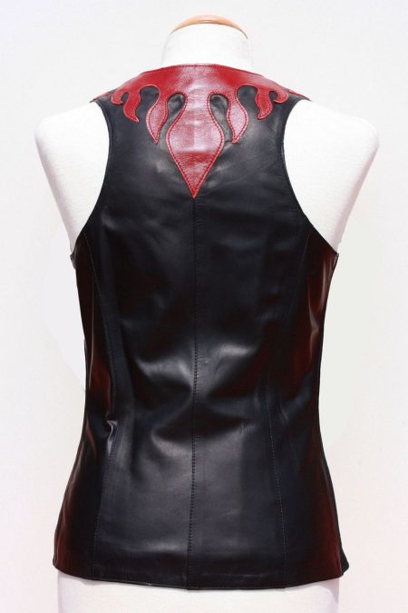 Back Top Woman Leather Vest