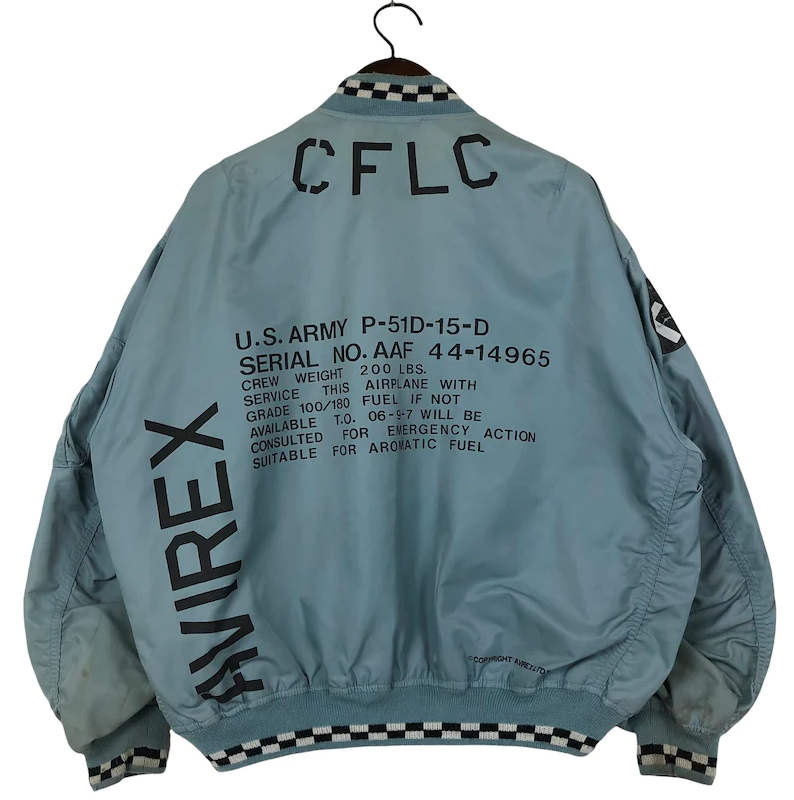 Back US Army Flying Nylon Jacket