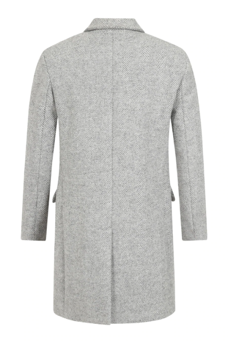 Back Wool Over Pea Coat