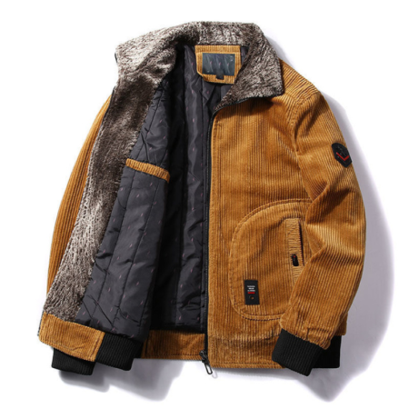 Men Warm Winter Corduroy Jacket