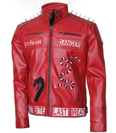 Danger Poison Snake Bite Last Breath Biker Jacket
