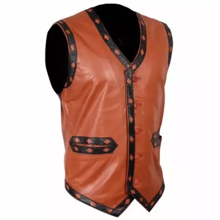 Front Warrior Leather Vest