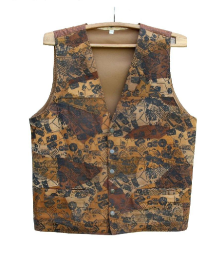 Genuine Brown Men's Leather Vest