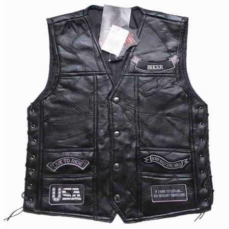 Live to Ride Moto Leather Vest