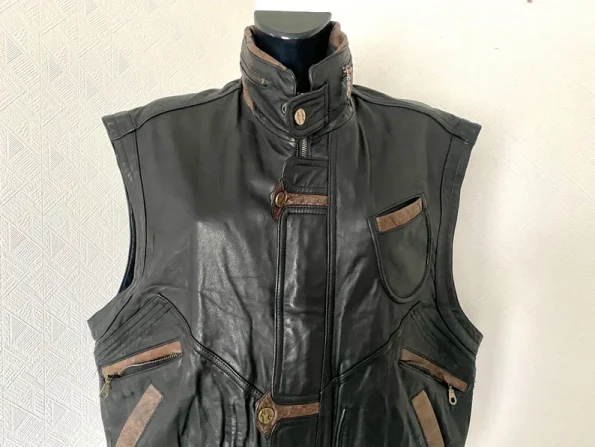 Men's Steampunk Leather Vest