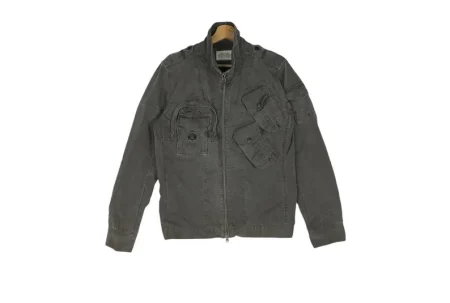 Men's Vintage Gray Cotton Jacket