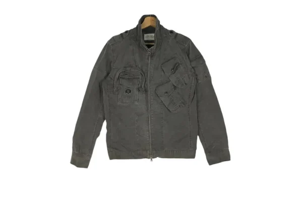 Men's Vintage Gray Cotton Jacket