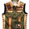 Motorcycle Style Embroidery Vest