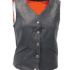 Real Leather Biker Vest