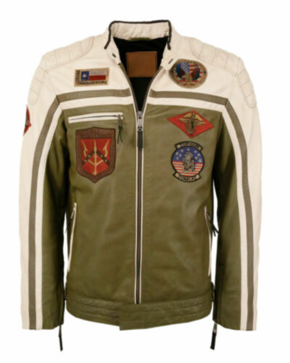 Top Gun Biker Leather Jacket