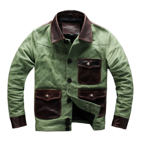 Top Gun Cow Leather Biker Jacket