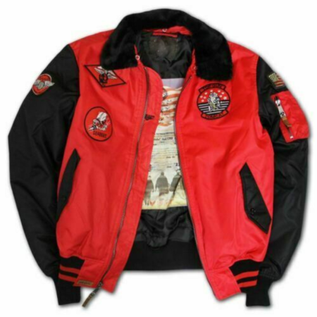 Top Gun MA 1 Color Block Bomber Jacket
