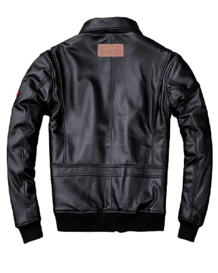 Back Top Gun Moto Biker Bomber Jacket