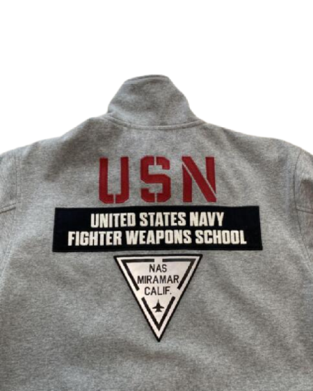 Back Top Gun Wool Military Jacket