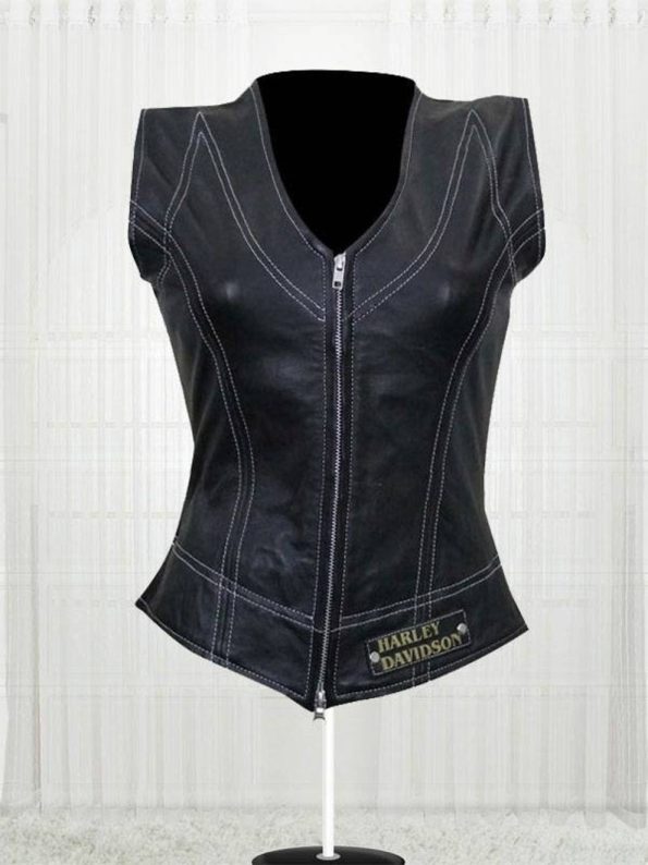 Women Leather Vest