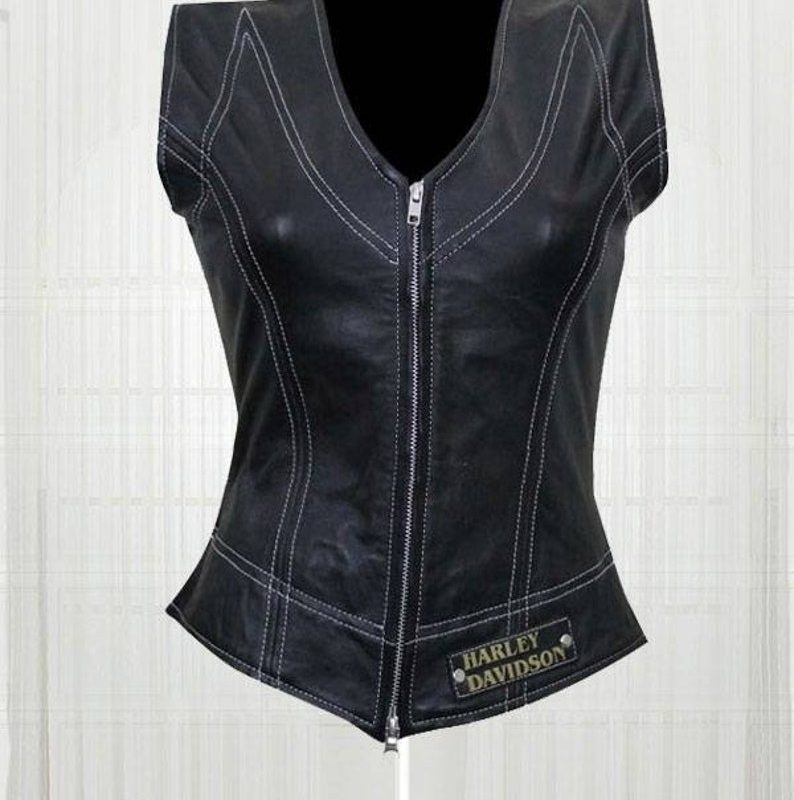 Women Leather Vest