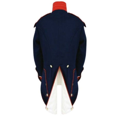 Back British Napoleonic Uniform Wool Jacket