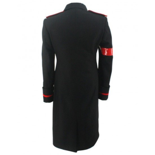 Back Military Long Trench Coat