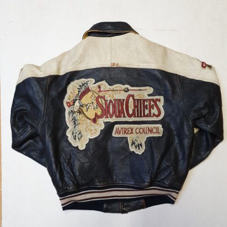 Back Sioux Chiefs Vintage Leather Jacket