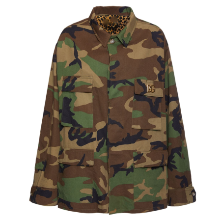 Camouflage Print Cotton Ripstop Jacket