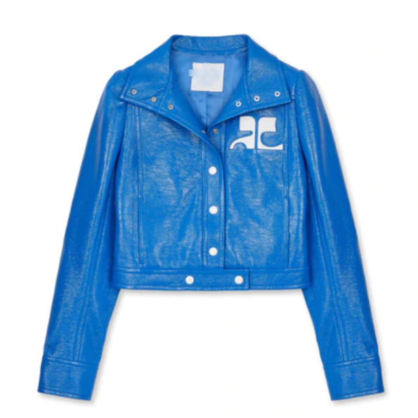 Crop Biker Leather Jacket