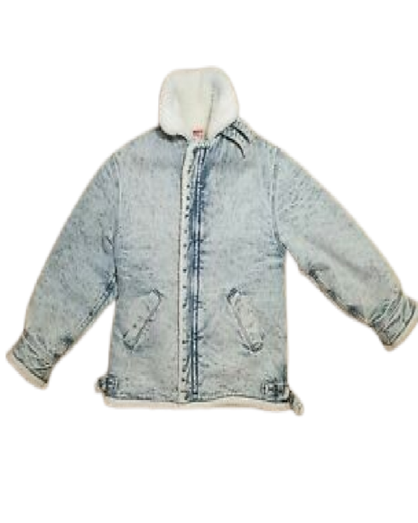 Denim Jean B-3 Bomber Style Jacket