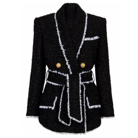 Double Breasted Buttoned Fastening Pea Coat