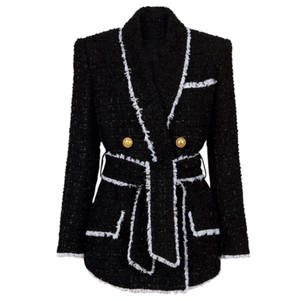 Double Breasted Buttoned Fastening Pea Coat