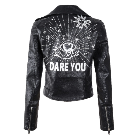 Eye Dare You Leather Jacket