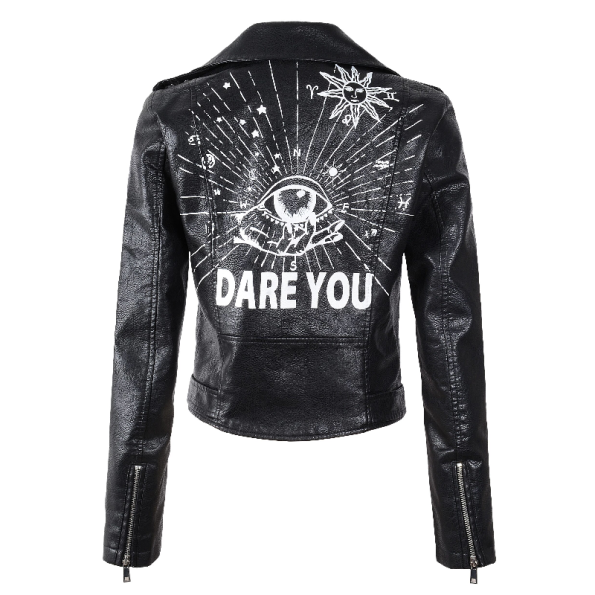 Eye Dare You Leather Jacket