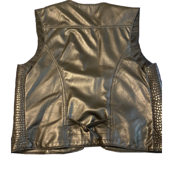 Back Genuine Crocodile Leather Vest