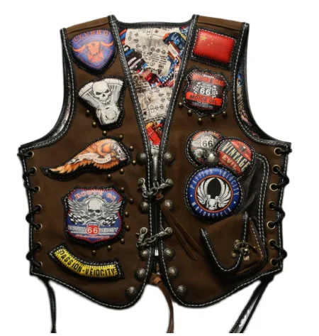 Handmade Slim Fit Motorcycle Vest