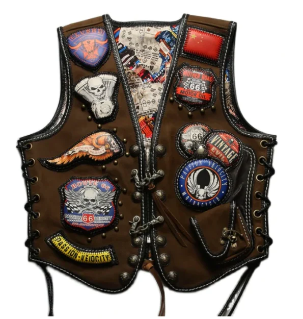 Handmade Slim Fit Motorcycle Vest