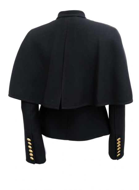 Back Military Caped Parade Jacket
