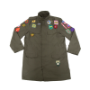 Military Patches Trench Coat