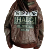 Back Military Sheepskin Leather Jacket