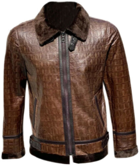 Shearling Leather B3 Bomber Jacket