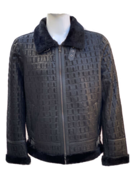 Shearling Leather B3 Bomber Jacket