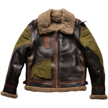 Sheepskin And Shearling Military Jacket