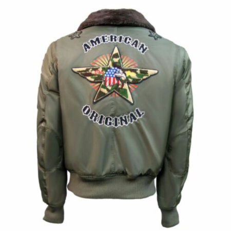 Back Top Gun MA-1 American Bomber Jacket