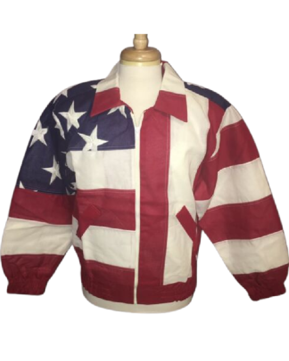 U.S.A Flag Leather Jacket