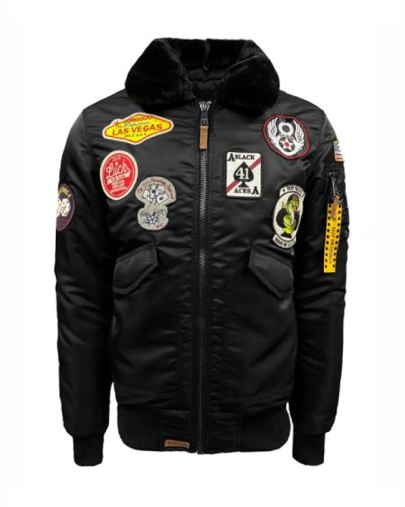 Top Gun Men Vegas CW45 Black Jacket