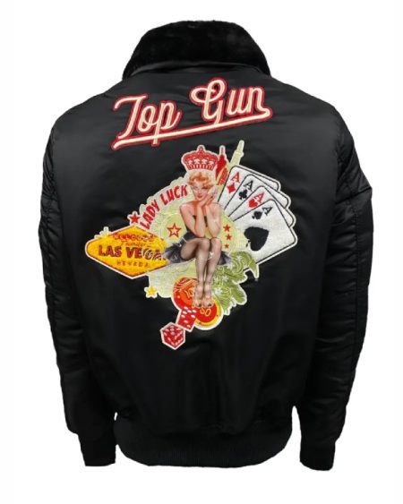Top Gun Men Vegas CW45 Black Jacket