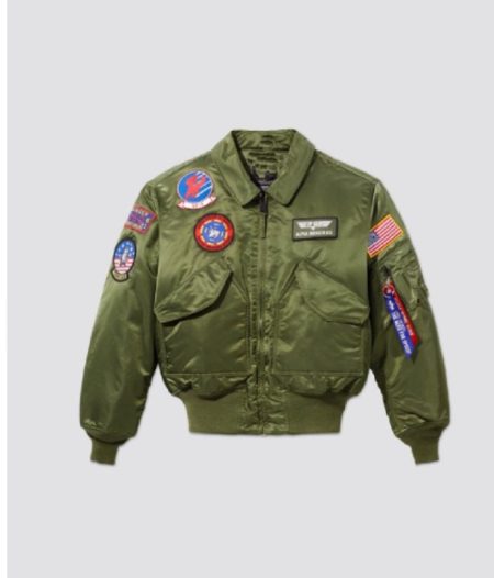 Alpha X Top Gun Cwu 45p Bomber Green cool Jacket