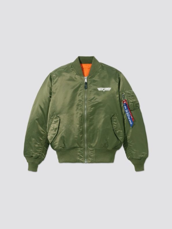 Alpha X Top Gun Ma-1 Bomber Green Jacket