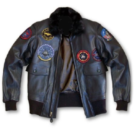 BLACK Top Gun Bomber G-1 Jacket
