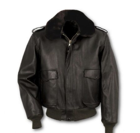 Cowhide Leather Flight Jacket wzip-out Liner