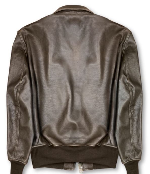 Fonzie-style Antique Striated Lambskin Leather Jacket