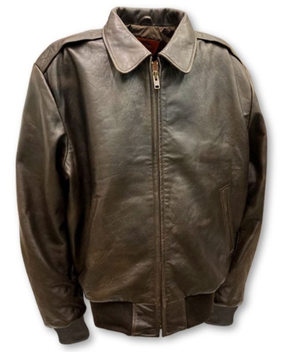 Fonzie-style Antique Striated Lambskin Leather stylish Jacket