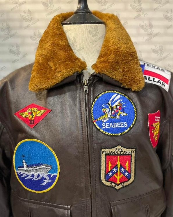 Antique Bison Top Gun G-1 Jacket with Vintage Collar